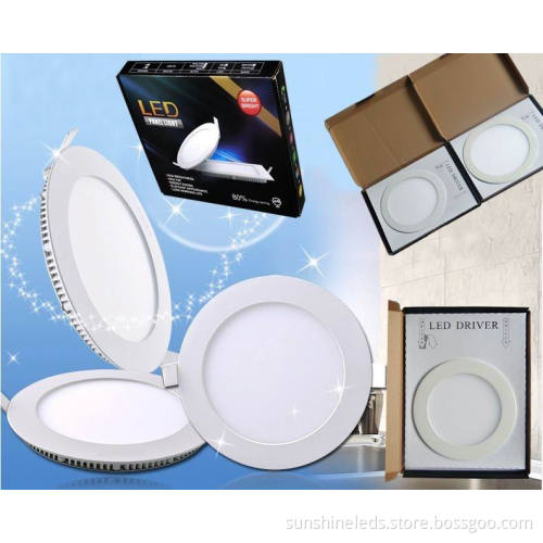8.5USD 18W Ultra-Thin, Round Square Dimmable LED Panel Light